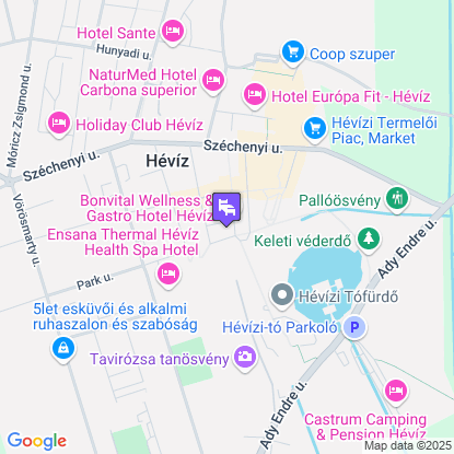 Bonvital Wellness & Gastro Hotel Hévíz a térképen