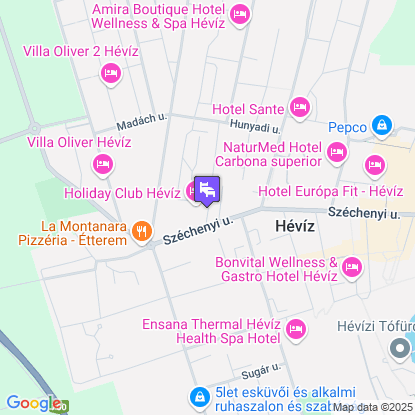Holiday Club Apartman Hotel Hévíz a térképen