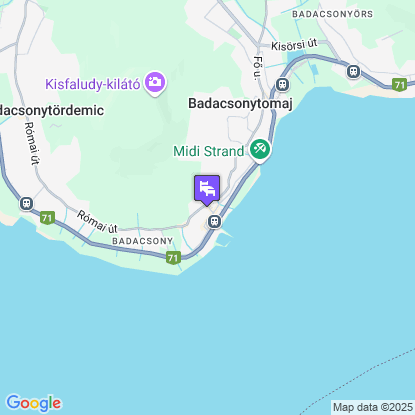 Neptun Badacsony a térképen